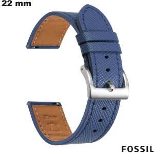 Comprar Pulseira Fossil Azul Couro verdadeiro relógio inteligente Comprar Pulseira Fossil Azul Couro verdadeiro relógio inteligente
