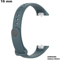Bracelet montre connectée Samsung Bleu 16 mm Caoutchouc