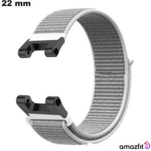 Bracelete de Nylon 22mm Branco para relógio inteligente Amazfit de qualidade
