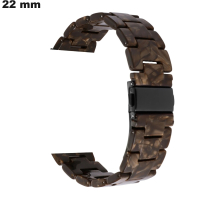 Armbanduhr Braun 22 mm Harz \ Kostenlose Lieferung