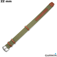 Pulsera Verde Nylon 22mm Para Reloj Garmin Gran Tamaño Barata
