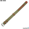 Pulsera Verde Nylon 22mm Para Reloj Garmin Gran Tamaño Barata