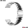 Bracciale Argentato orologio Metallo Polar 20 mm / Spedizione Gratuita