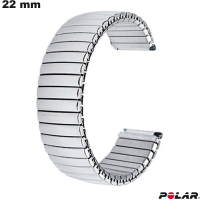 Bracciale per orologio estensibile 22mm in acciaio inox Polar economico