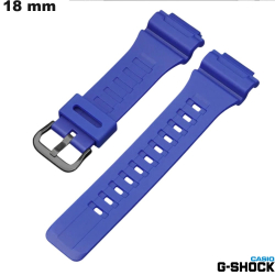 Bracelet 18 mm Caoutchouc Bleu Casio G-Shock de montre