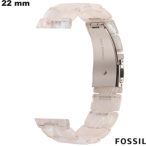 Vendita Bracciale per smartwatch 22mm Fossil Bianco Resina