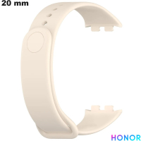 Uhrenarmband Beige 20 mm Gummi Honor | Einfache Montage