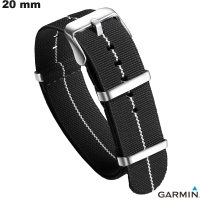 Pulsera Negra reloj inteligente Garmin Nato Nylon 20 mm barata