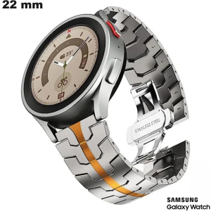Bracciale Argentato 22 mm Acciaio Inoxidable Samsung di qualità