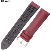 Armband 18mm Rot Silikon für Uhr # Versand in 24h