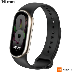 Bracelet pas cher 16mm Xiaomi Silicone Noir Bracelet pas cher 16mm Xiaomi Silicone Noir