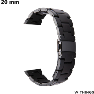 Bracciale orologio connesso Resina 20mm Withings Nero economico