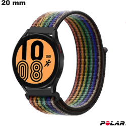 Bracelet Nylon montre 20mm Polar Multicolore