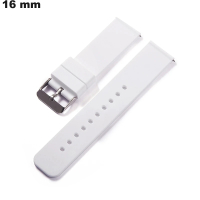 Armband 16 mm Weiß Silikon Uhr | Versandkosten 3,99€