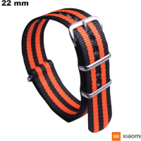 Bracciale Nero 22mm Nylon Xiaomi orologio connesso di qualità