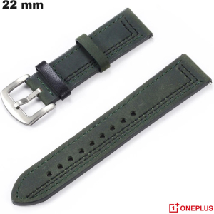 Acquistare Bracciale Verde OnePlus per orologio 22 mm in vera pelle