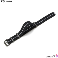 Acquistare bracciale per orologio connesso Nylon Amazfit 20 mm Nero