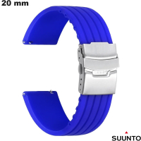 Vente Bracelet de montre connectée 20mm Suunto Bleu Caoutchouc