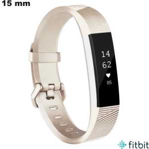 Bracciale FitBit Silicone per orologio 15mm Dorato # Montaggio Facile