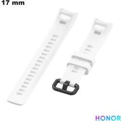 Bracelet Silicone pour montre 17mm Blanc Honor