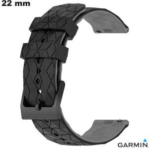 Armband Garmin Smartwatch Silikon 22mm Schwarz ● Kostenloser Versand ab 20€