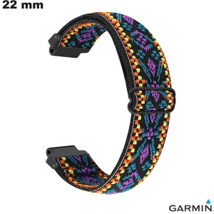 Bracciale in Tessuto 22 mm Garmin Nero per Orologio - Spedizione Veloce