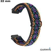Bracciale in Tessuto 22 mm Garmin Nero per Orologio - Spedizione Veloce