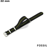Acquistare Bracciale Nero in Tessuto da 22 mm Fossil per orologio intelligente