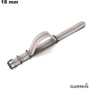 Armband Stof voor 18 mm Garmin Horloge Grijs # Snelle Verzending Armband Stof voor 18 mm Garmin Horloge Grijs # Snelle Verzending