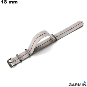 Bracciale in Tessuto per Orologio 18 mm Garmin Grigio # Spedizione Veloce
