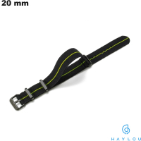 Acquistare Bracciale per orologio connesso Nero 20mm Tessuto Haylou