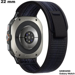 Vendita Bracciale Nero in Tessuto 22mm per orologio connesso Samsung