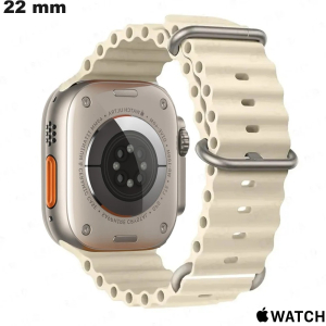 Braccialetto Beige Apple Watch di orologio intelligente 22mm economico