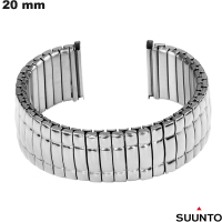 Bracelet Suunto 20mm Acier Inox Élastique Argenté de qualité
