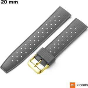 Buy Comfortable 20mm Xiaomi Gray Rubber Watch Bracelet