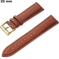 Bracelet Cuir véritable montre Marron grain : Envoi Rapide