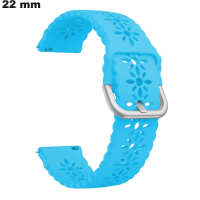 Armband 22 mm Blau Silikon Uhr / Kostenlose Lieferung