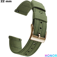 Bracciale 22mm Honor smartwatch Tessuto Verde # Montaggio Facile