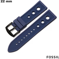 Comprar Pulsera de 22 mm de Caucho Azul para smartwatch Fossil