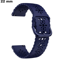 Armband Silikon für Uhr 22mm Blau \ Versand in 24h