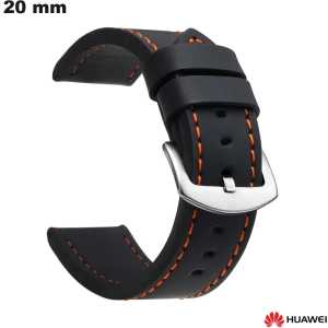 Bracciale 20mm Cuir PU Huawei Nero per orologio intelligente economico Bracciale 20mm Cuir PU Huawei Nero per orologio intelligente economico
