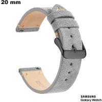 Bracciale Samsung 20mm Grigio universale in Vera Pelle a buon prezzo