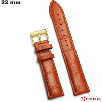 Verkauf Armband 22mm OnePlus Braun Echtes Leder Smartwatch