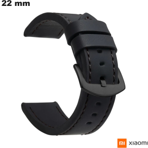 Acheter Bracelet Xiaomi intemporel Cuir PU de montre 22mm Noir