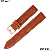 Pulsera de 22 mm de cuero genuino para reloj de grano de calidad Fossil