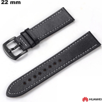 Acquista Bracciale in Vera Pelle Huawei 22 mm smartwatch Nero