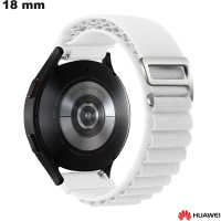 Bracciale in Tessuto Bianco da 18 mm per smartwatch Huawei economico