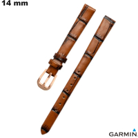 Pulsera Marrón de Cuero Verdadero para reloj Garmin 14mm barata