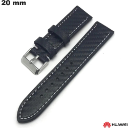 Bracelet Noir montre intelligente Cuir véritable Huawei