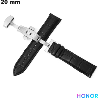 Acquistare Bracciale 20mm Honor in Vera Pelle Nera per Orologio